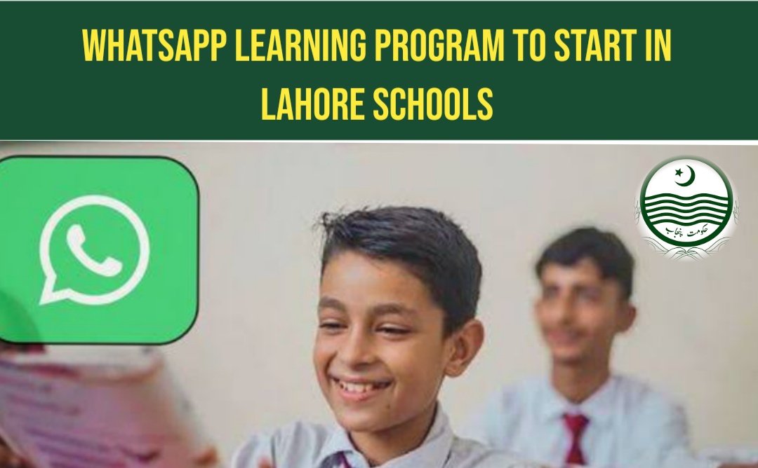 WhatsApp Learning Program to Start in Lahore Schools